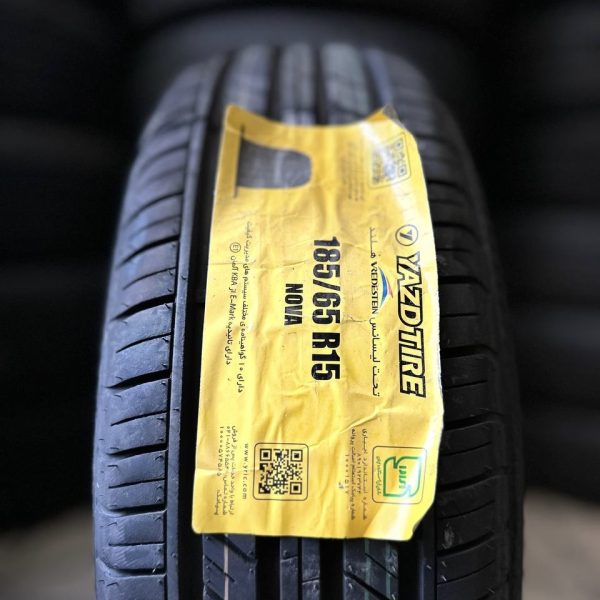 لاستیک دولتی یزد 185/65/15 طرح گل NOVA ساخت 2025