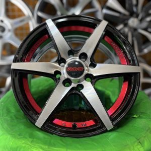 رینگ RAYS رایز MBR سایز 14 تراش نقره‌ای کد 6050