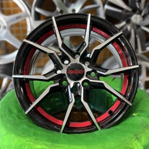 رینگ RAYS رایز MBR سایز 14 تراش نقره‌ای کد 1201