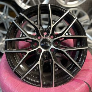 رینگ BBS بی بی اس 2026 MB سایز 15 تراش مشکی کد 1413